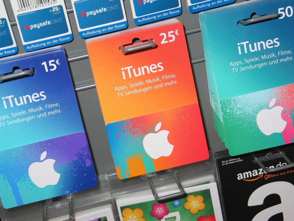 Apple iTunes card